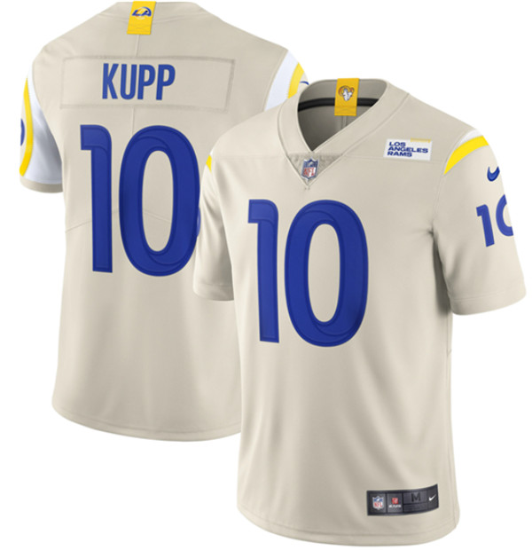 Youth Los Angeles Rams #10 Cooper Kupp 2020 Bone Vapor Limited Stitched Jersey